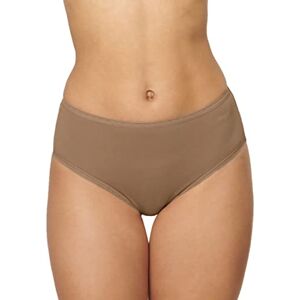 Sloggi Womens Go High Waist Briefs - Brown Cotton - XS - Underwear Sloggi Womens Go High Waist Briefs - Brown Cotton - XS - Underwear