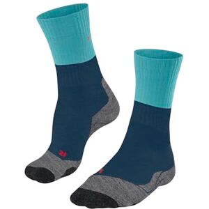 FALKE Women's TK2 Explore W So Wool Thick Anti-Blister 1 Pair Hiking Socks, Blue Pond 6598, 2.5-3.5 FALKE Women's TK2 Explore W So Wool Thick Anti-Blister 1 Pair Hiking Socks, Blue Pond 6598, 2.5-3.5