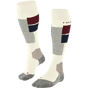 FALKE Women's SK4 Advanced W Kh Wool Functional Yarn Warm Thin 1 Pair Skiing Socks, White Off-White 2040 Trend, 2.5-3.5 FALKE Women's SK4 Advanced W Kh Wool Functional Yarn Warm Thin 1 Pair Skiing Socks, White Off-White 2040 Trend, 2.5-3.5