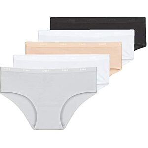 DIM Women's Boxer Set of 5 Les Pockets Eco Soft Touch Cotton Stretch Extra Flat Finishes Everyday Comfort Multicoloured Black/Skin/White/Grey/White XXL DIM Women's Boxer Set of 5 Les Pockets Eco Soft Touch Cotton Stretch Extra Flat Finishes Everyday Comfort Multicoloured Black/Skin/White/Grey/White XXL