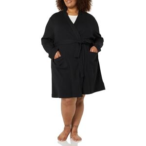 Amazon Essentials Women's Lightweight Waffle Mid-Length Dressing Gown (Available in Plus Size), Black 0, XXL Plus Amazon Essentials Women's Lightweight Waffle Mid-Length Dressing Gown (Available in Plus Size), Black 0, XXL Plus