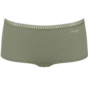 Sloggi Women's GO Crush Short C3P Underwear, Green Dark Combination, L Sloggi Women's GO Crush Short C3P Underwear, Green Dark Combination, L