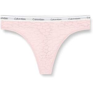 Calvin Klein Women’s High Leg Lace Thong, Pink (Subdued), L Calvin Klein Women’s High Leg Lace Thong, Pink (Subdued), L