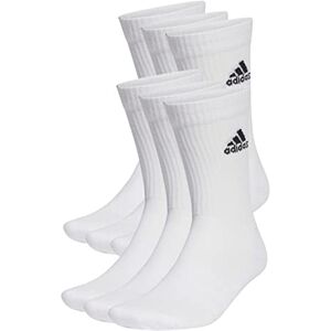 adidas Unisex Cushioned Sportswear Crew Socks 6 Pairs, White / Black, 8.5-10 adidas Unisex Cushioned Sportswear Crew Socks 6 Pairs, White / Black, 8.5-10