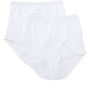 Bali Women's Firm Control Shapewear Brief with Lace DFX054 2-Pack white Medium Bali Women's Firm Control Shapewear Brief with Lace DFX054 2-Pack white Medium