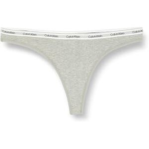Calvin Klein Women’s Thong with Logo Waistband, Grey (Grey Heather), L Calvin Klein Women’s Thong with Logo Waistband, Grey (Grey Heather), L