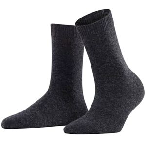 FALKE Women's Cosy Wool W So Viscose Cashmere Plain 1 Pair Socks, Grey Anthracite Melange 3080, 5.5-8 FALKE Women's Cosy Wool W So Viscose Cashmere Plain 1 Pair Socks, Grey Anthracite Melange 3080, 5.5-8