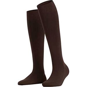 FALKE Women's Family W Kh Sustainable Cotton Long Plain 1 Pair Knee-High Socks, Brown Dark 5239, 5.5-8 FALKE Women's Family W Kh Sustainable Cotton Long Plain 1 Pair Knee-High Socks, Brown Dark 5239, 5.5-8