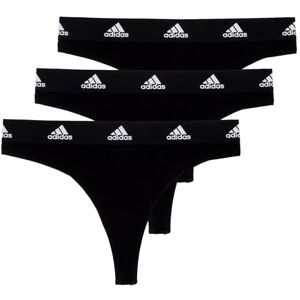 adidas Damen Thong (3PK) -Sport Active Comfort Cotton Panties, 000 Black, S (Pack of 3) adidas Damen Thong (3PK) -Sport Active Comfort Cotton Panties, 000 Black, S (Pack of 3)