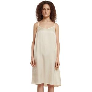 Urban Classics Women's Ladies Viscose Satin Slip Dress, Whitesand, XXL Urban Classics Women's Ladies Viscose Satin Slip Dress, Whitesand, XXL