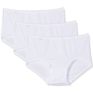 Sloggi Women's 24/7 Microfibre H Midi C3P Briefs, WHITE, 20 Sloggi Women's 24/7 Microfibre H Midi C3P Briefs, WHITE, 20