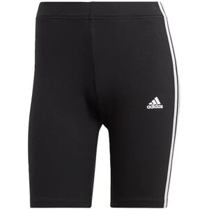 adidas Women's Essentials 3-Stripes Bike Shorts, Black/White, XS adidas Women's Essentials 3-Stripes Bike Shorts, Black/White, XS