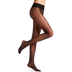 FALKE Women's Dot Vitalize 20 DEN W Ti Sheer Shaper Effect 1 Pair Tights, Black 3009, L FALKE Women's Dot Vitalize 20 DEN W Ti Sheer Shaper Effect 1 Pair Tights, Black 3009, L
