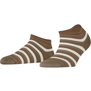 FALKE Women's Smart Stripe W Sn Cotton Low-Cut Patterned 1 Pair Trainer Socks, Beige Nude 4092, 5.5-8 FALKE Women's Smart Stripe W Sn Cotton Low-Cut Patterned 1 Pair Trainer Socks, Beige Nude 4092, 5.5-8