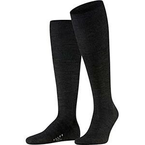 FALKE Men's Airport M Kh Wool Cotton Long Plain 1 Pair Knee-High Socks, Grey Anthracite Melange 3080, 8.5-9.5 FALKE Men's Airport M Kh Wool Cotton Long Plain 1 Pair Knee-High Socks, Grey Anthracite Melange 3080, 8.5-9.5