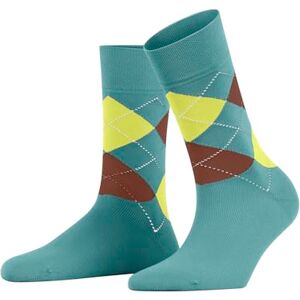 FALKE Women's Sensitive Argyle W So Cotton With Soft Tops 1 Pair Socks, Turquoise Fjord Blue 7345, 2.5-5 FALKE Women's Sensitive Argyle W So Cotton With Soft Tops 1 Pair Socks, Turquoise Fjord Blue 7345, 2.5-5