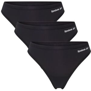 Reebok Serena Sports Thongs For Women Pack of 3 Moisture Wicking Underwear Women Multipack Women's Briefs, Available In XS, S, M, L Black Reebok Serena Sports Thongs For Women Pack of 3 Moisture Wicking Underwear Women Multipack Women's Briefs, Available In XS, S, M, L Black