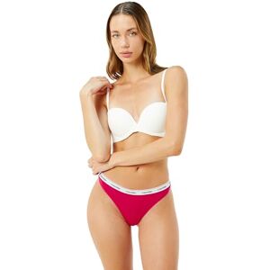 Calvin Klein Women’s Thong with Logo Waistband, Pink (Vibrant Pink), M Calvin Klein Women’s Thong with Logo Waistband, Pink (Vibrant Pink), M