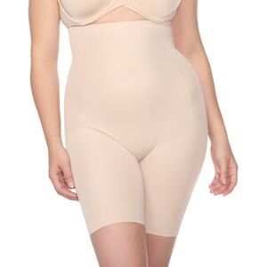 Naomi & Nicole Women's Unbelievable Comfort Plus Hi Waist Thigh Slimmer Shapewear, Nude, 1x Naomi & Nicole Women's Unbelievable Comfort Plus Hi Waist Thigh Slimmer Shapewear, Nude, 1x