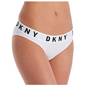 DKNY Women's Cozy Boyfriend Bikini Style Underwear, White/Black, Large DKNY Women's Cozy Boyfriend Bikini Style Underwear, White/Black, Large
