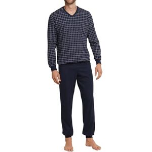 Schiesser Men's Long Pyjamas with Cuffs Nightwear Set, Dark Blue, S/48 Schiesser Men's Long Pyjamas with Cuffs Nightwear Set, Dark Blue, S/48