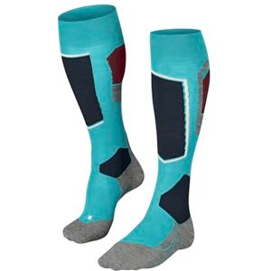 FALKE Women's SK4 Advanced W Kh Wool Warm Thin 1 Pair Skiing Socks, Turquoise Peacock Blue 6536-O, 5.5-6.5 FALKE Women's SK4 Advanced W Kh Wool Warm Thin 1 Pair Skiing Socks, Turquoise Peacock Blue 6536-O, 5.5-6.5