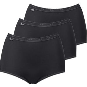 Sloggi Women's Basic+ Maxi Brief 3 Pack, Black, 18 Sloggi Women's Basic+ Maxi Brief 3 Pack, Black, 18