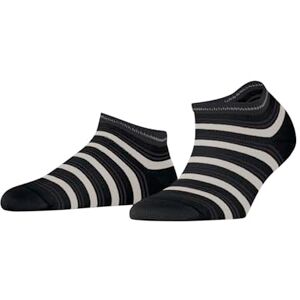 FALKE Women's Smart Stripe W Sn Cotton Low-Cut Patterned 1 Pair Trainer Socks, Black 3000, 5.5-8 FALKE Women's Smart Stripe W Sn Cotton Low-Cut Patterned 1 Pair Trainer Socks, Black 3000, 5.5-8