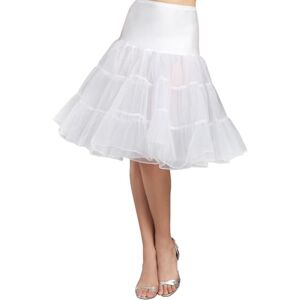 Kumeng Women's 50s Vintage Rockabilly Petticoat 28'' Length Net Underskirt Petticoat Half Slip White - Kumeng Women's 50s Vintage Rockabilly Petticoat 28'' Length Net Underskirt Petticoat Half Slip White -