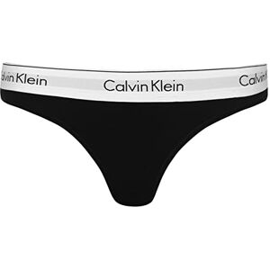 Calvin Klein Women Thong Tanga, Multicolor (Black), XXL Calvin Klein Women Thong Tanga, Multicolor (Black), XXL