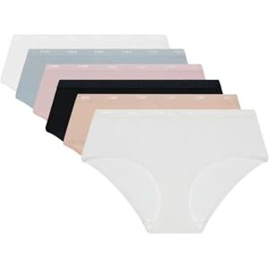 DIM Women's Boxer Set of 6 Les Pockets Eco Cotton Comfortable & Soft Invisible Belt Extra Flat Finishes Multicoloured Basic Pack L DIM Women's Boxer Set of 6 Les Pockets Eco Cotton Comfortable & Soft Invisible Belt Extra Flat Finishes Multicoloured Basic Pack L