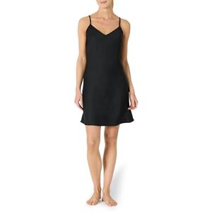 Amazon Essentials Women's Satin Sleepwear Cami Slip Mini Nightgown, Black, XL Amazon Essentials Women's Satin Sleepwear Cami Slip Mini Nightgown, Black, XL
