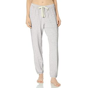 Amazon Essentials Women's Pajama Jogger Lightweight Lounge Terry, Plus Size, Grey Heather Stripe, Medium Amazon Essentials Women's Pajama Jogger Lightweight Lounge Terry, Plus Size, Grey Heather Stripe, Medium