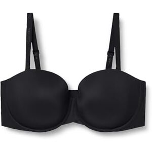 Calvin Klein Women’s Lightly Lined Strapless Bra with Stretch, Black (Black), 36DD Calvin Klein Women’s Lightly Lined Strapless Bra with Stretch, Black (Black), 36DD