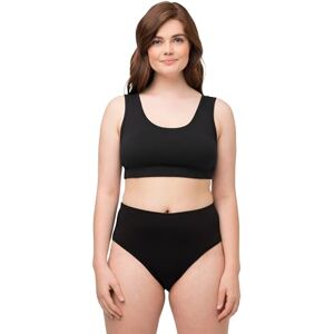 Ulla Popken Womenswear Plus Size Curvy Bustier Black 46+ 849150100-46+ Ulla Popken Womenswear Plus Size Curvy Bustier Black 46+ 849150100-46+