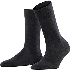 FALKE Women's Sensitive London W So Cotton With Soft Tops 1 Pair Socks, Grey Anthracite Melange 3080, 2.5-5 FALKE Women's Sensitive London W So Cotton With Soft Tops 1 Pair Socks, Grey Anthracite Melange 3080, 2.5-5