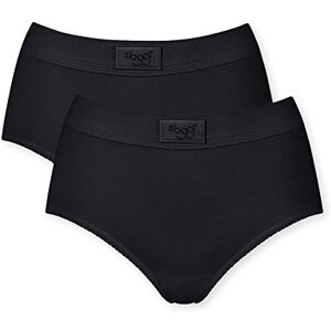 Sloggi Women's Double Comfort Maxi 2P Briefs, BLACK, 12 Sloggi Women's Double Comfort Maxi 2P Briefs, BLACK, 12