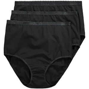 Ulla Popken Women's Slips, 3er-Pack Briefs, Schwarz, Ulla Popken Women's Slips, 3er-Pack Briefs, Schwarz,