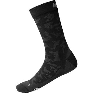 Helly Hansen Unisex Trail Crew Sock, Black, 42-44 Helly Hansen Unisex Trail Crew Sock, Black, 42-44