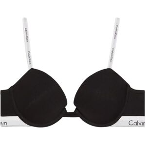 Calvin Klein Women’s Lightly Lined Demi Cup Bra with Logo Band, Black (Black), 38A Calvin Klein Women’s Lightly Lined Demi Cup Bra with Logo Band, Black (Black), 38A