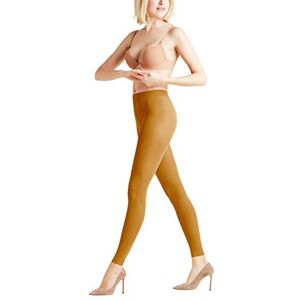 FALKE Women's Pure Matt 50 DEN W LE Semi-Opaque Plain 1 Pair Leggings, Yellow (Marigold 1227), M FALKE Women's Pure Matt 50 DEN W LE Semi-Opaque Plain 1 Pair Leggings, Yellow (Marigold 1227), M