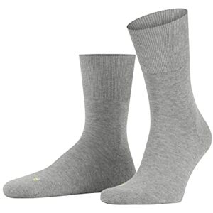 FALKE Unisex Run U So Cotton Plain 1 Pair Socks, Grey Light 3400, 5.5-7.5 FALKE Unisex Run U So Cotton Plain 1 Pair Socks, Grey Light 3400, 5.5-7.5