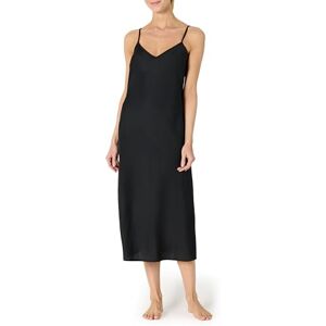 Amazon Essentials Women's Satin Sleeveless Cami Midi Nightgown, Black, L Amazon Essentials Women's Satin Sleeveless Cami Midi Nightgown, Black, L