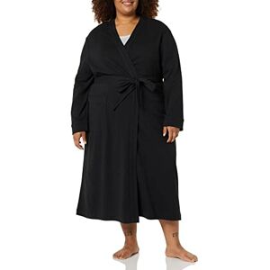 Amazon Essentials Women's Lightweight Waffle Full-Length Robe (Available in Plus Size), Black, 3XL Plus Amazon Essentials Women's Lightweight Waffle Full-Length Robe (Available in Plus Size), Black, 3XL Plus