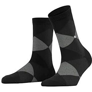 Burlington Women's Bonnie W Sso Cotton Patterned 1 Pair Socks, Black 3000, 3.5-7 Burlington Women's Bonnie W Sso Cotton Patterned 1 Pair Socks, Black 3000, 3.5-7