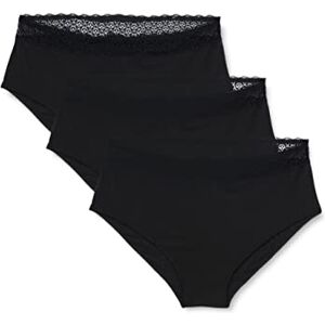 Triumph Women's Feel of Modal Midi 3p Underwear, Black, M Triumph Women's Feel of Modal Midi 3p Underwear, Black, M