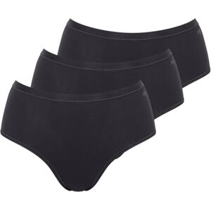 Sloggi Womens Go Daily Cotton Midi 3p, Black, L UK Sloggi Womens Go Daily Cotton Midi 3p, Black, L UK