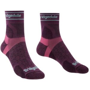 Bridgedale TRAIL RUN Ultralight T2 Merino Sport 3/4 Crew-Women's- Large-Damson Bridgedale TRAIL RUN Ultralight T2 Merino Sport 3/4 Crew-Women's- Large-Damson