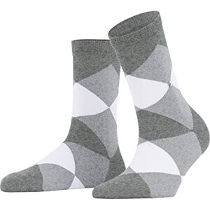 Burlington Women's Bonnie W Sso Cotton Patterned 1 Pair Socks, Grey Light Melange 3390, 3.5-7 Burlington Women's Bonnie W Sso Cotton Patterned 1 Pair Socks, Grey Light Melange 3390, 3.5-7