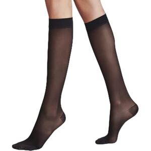 FALKE Women's Energize 30 DEN W Kh Sheer With Compression 1 Pair Knee-High Socks, Black 3009, 5.5-6.5 FALKE Women's Energize 30 DEN W Kh Sheer With Compression 1 Pair Knee-High Socks, Black 3009, 5.5-6.5